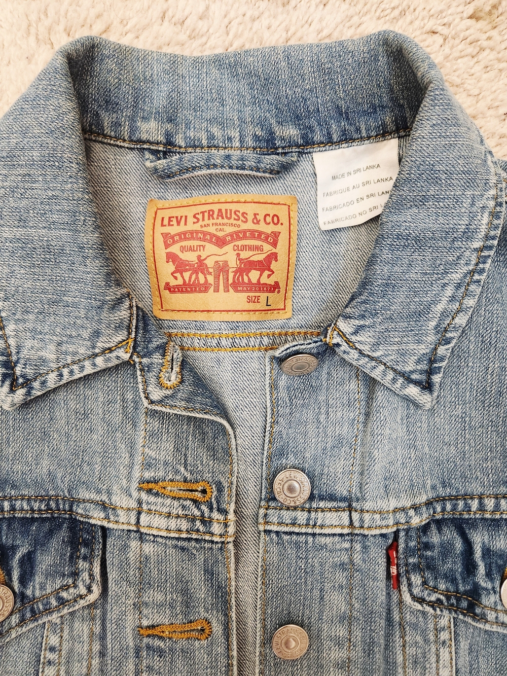 Levi's Kids Light Wash Blue Denim Jacket
